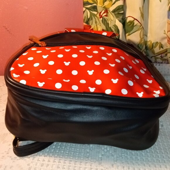 Disney Minnie Mouse Girls Fashion Red and Black Mini-Backpack and Girls Purse - Picture 9 of 16